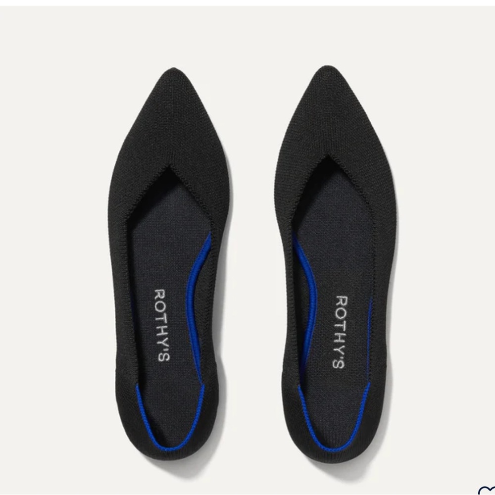 Rothy’s Black - The Point Size W 8.5